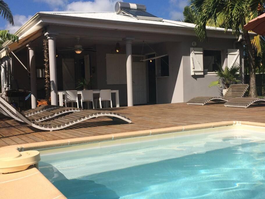La Charmante Villa Coco Avec Magnifique Vue Mer Le Marin Bagian luar foto