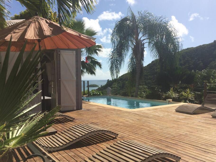 La Charmante Villa Coco Avec Magnifique Vue Mer Le Marin Bagian luar foto