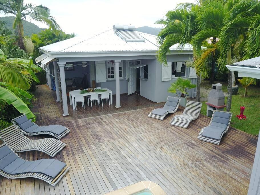 La Charmante Villa Coco Avec Magnifique Vue Mer Le Marin Bagian luar foto